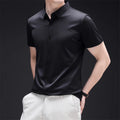 New Men's Business Casual Short Sleeved Solid