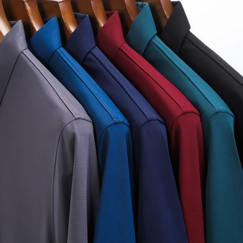 2026 Men's New Solid Color Business Casual POLO Shirt Summer